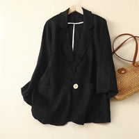 GIANNA LINEN BLAZER