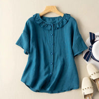 NICOLE LINEN BLOUSE