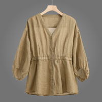 CLARA LINEN BLOUSE