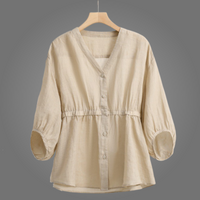CLARA LINEN BLOUSE