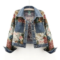 HAYLEY FLORAL DENIM JACKET