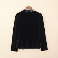 FLORITA VELVET CARDIGAN