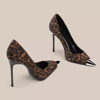 SABRINA LEOPARD HEELS
