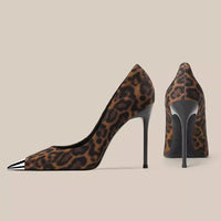 SABRINA LEOPARD HEELS