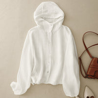 JENNY LINEN HOODIE