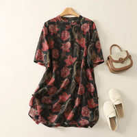ELORA LINEN DRESS