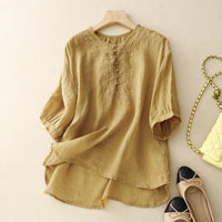 ALLISON LINEN BLOUSE