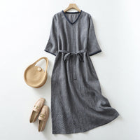 ADELA LINEN DRESS