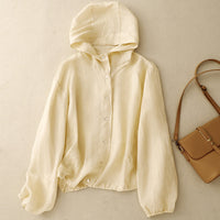 JENNY LINEN HOODIE