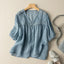 EVELYN LINEN BLOUSE