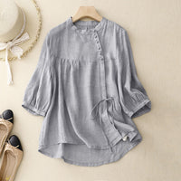 HEIDI LINEN BLOUSE