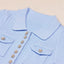 CELESTE™ BUTTON MINI DRESS