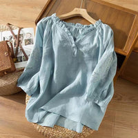 NATALIA™ LINEN BLOUSE