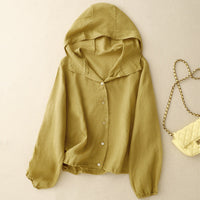 JENNY LINEN HOODIE