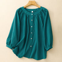 ALMA LINEN BLOUSE