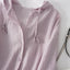 VIOLET LINEN HOODIE