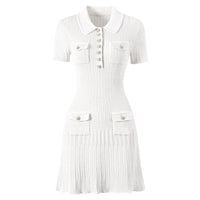 CELESTE™ BUTTON MINI DRESS
