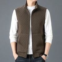 ATHLETIC TEXTURED ZIP VEST