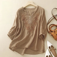 DINA LINEN BLOUSE