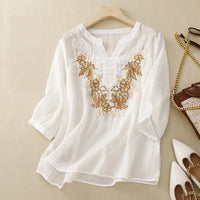 DINA LINEN BLOUSE