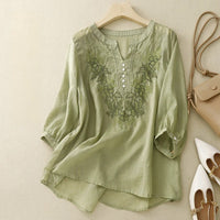 DINA LINEN BLOUSE