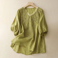 RITA LINEN BLOUSE