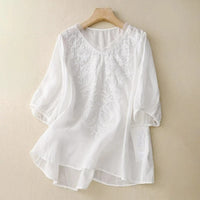 RITA LINEN BLOUSE