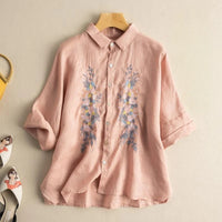 BETTY LINEN BLOUSE