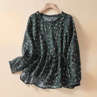 AURA LINEN BLOUSE