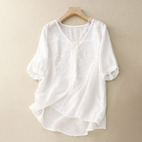 CELINA LINEN BLOUSE