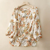 FLORA LINEN  BLOUSE
