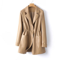 RITA™ GENUINE LEATHER COAT