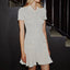 CELESTE™ BUTTON MINI DRESS