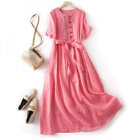 ANDREA LINEN DRESS
