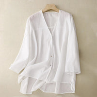 PETRA LINEN BLOUSE
